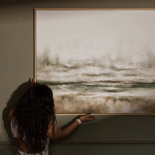 Moods Landscape Framed Printed Canvas