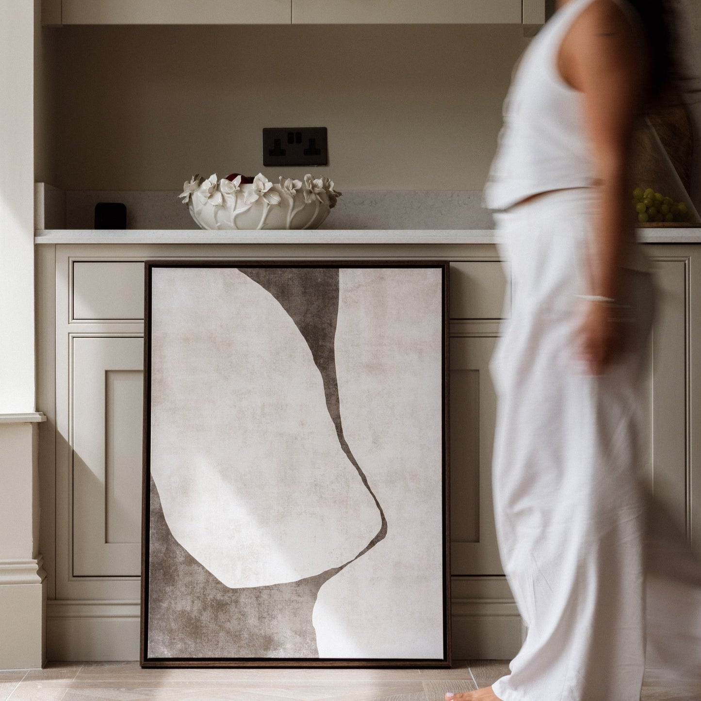 Gigi I Portrait Framed Printed Canvas