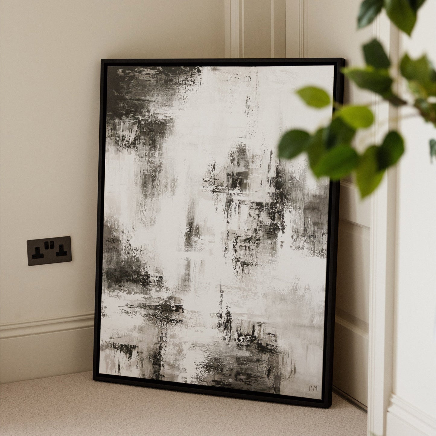 Libra Portrait Framed Printed Canvas