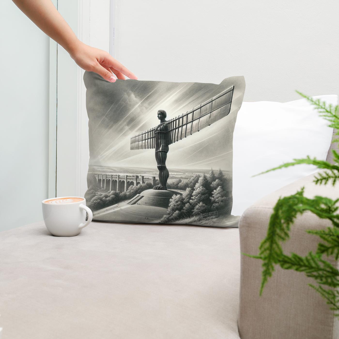 Newcastle Angel of the North Classic Vision Cotton Cushion