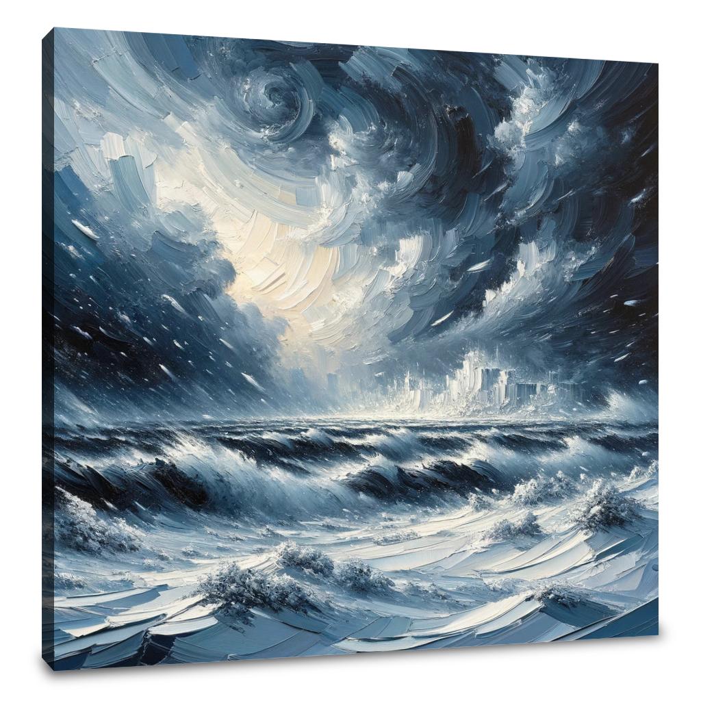Winter's Fury Unleashed Canvas