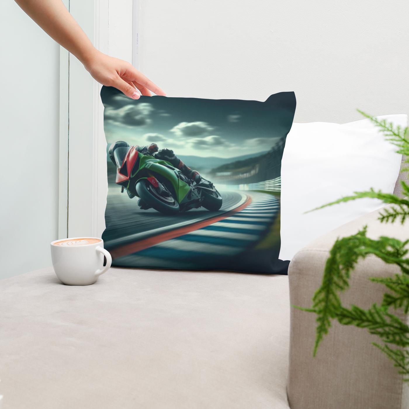 Racetrack Rush Cotton Cushion