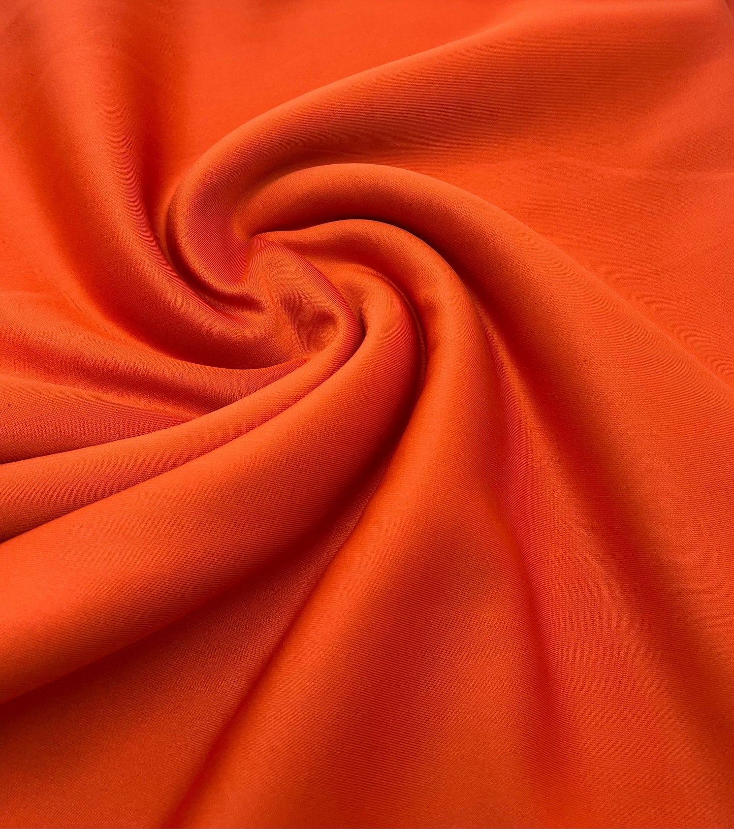 Orange Plain Scuba 4 Way Stretch Smooth Jersey Fabric