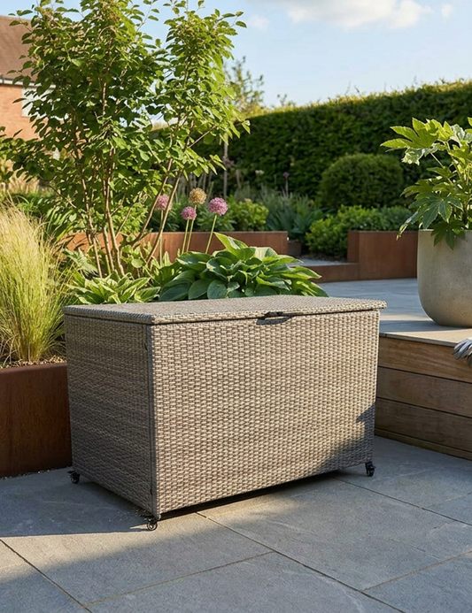 Natural Weave 510L KD Cushion Storage Box