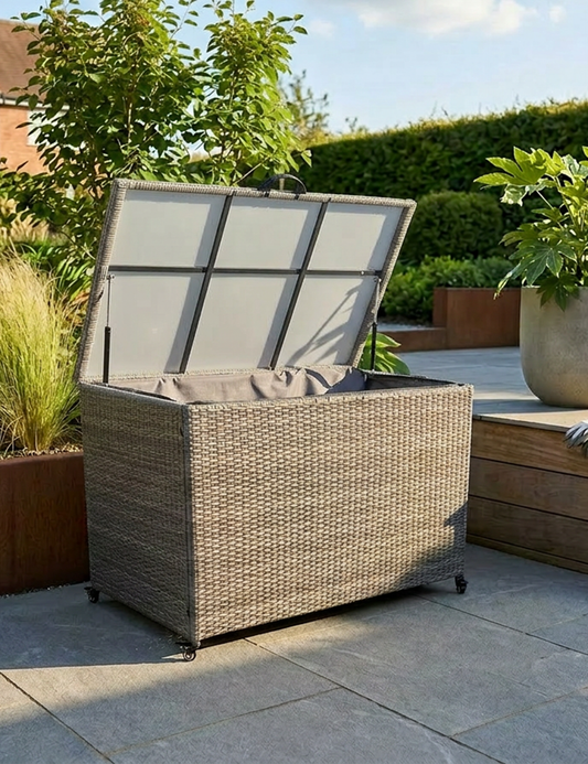 Natural Weave 645L KD Cushion Storage Box