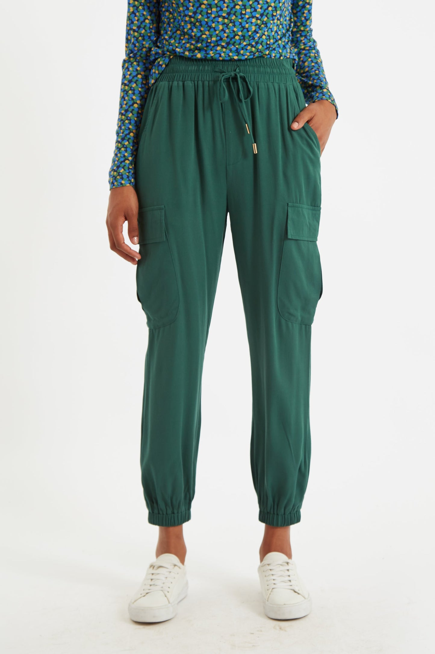 Louche Chava Green Cargo Trouser