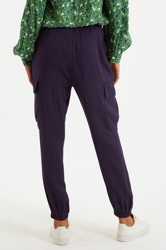 Louche Chava Navy Cargo Trouser