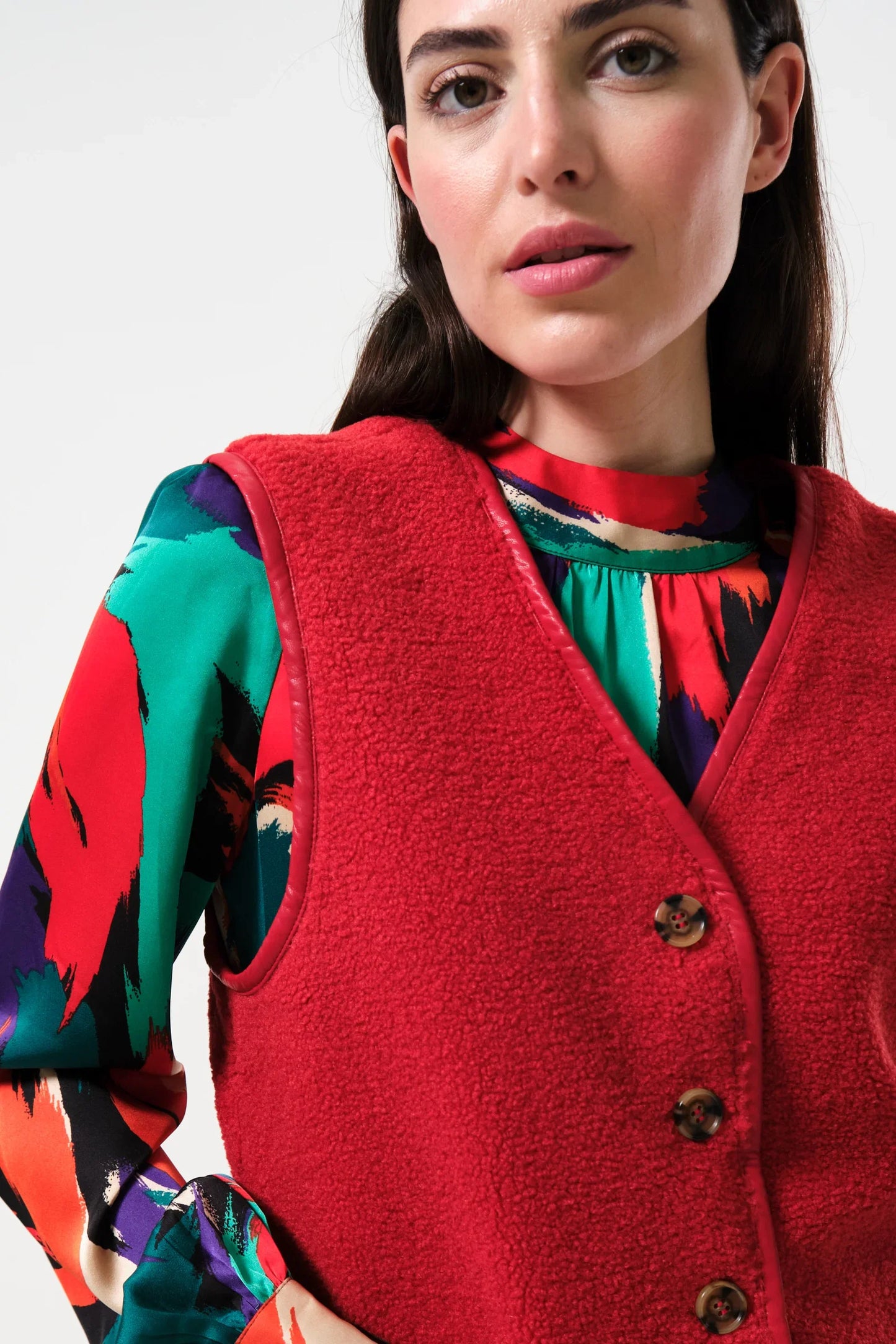 Chris Borg Waistcoat - Red