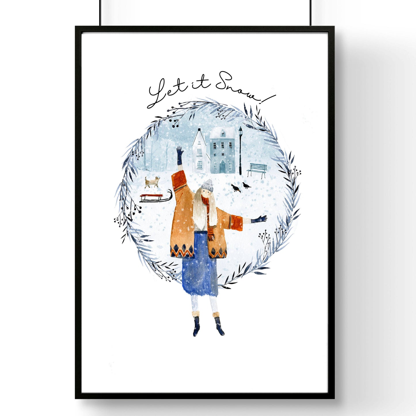 Christmas decor gift | wall art print