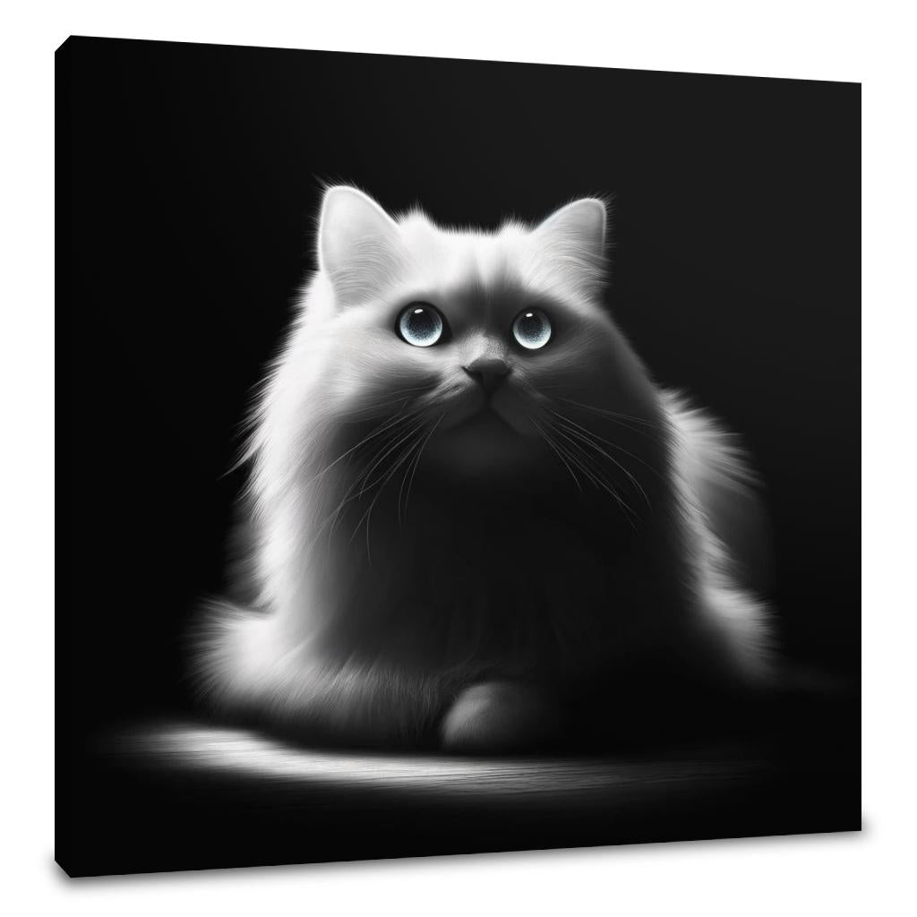 Luminous Whiskers Canvas