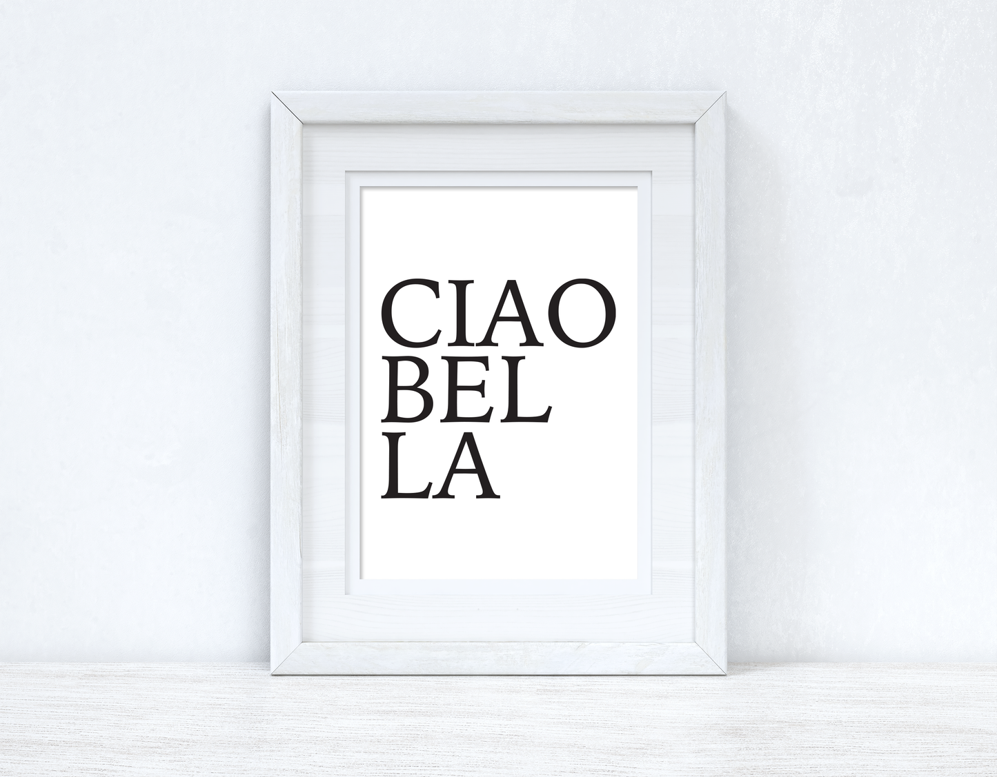 CIAOBELLA CIAO BELLA Black Font Dressing Room Simple Wall Decor Print