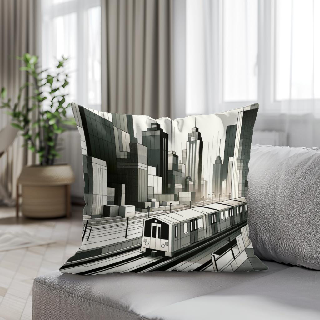 Urban Pulse Cotton Cushion