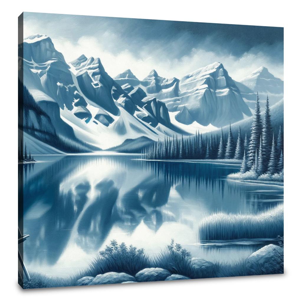 Banff Mountain Reflection Canvas
