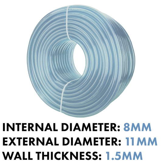 Clear PVC Pipe 8mm*11mm