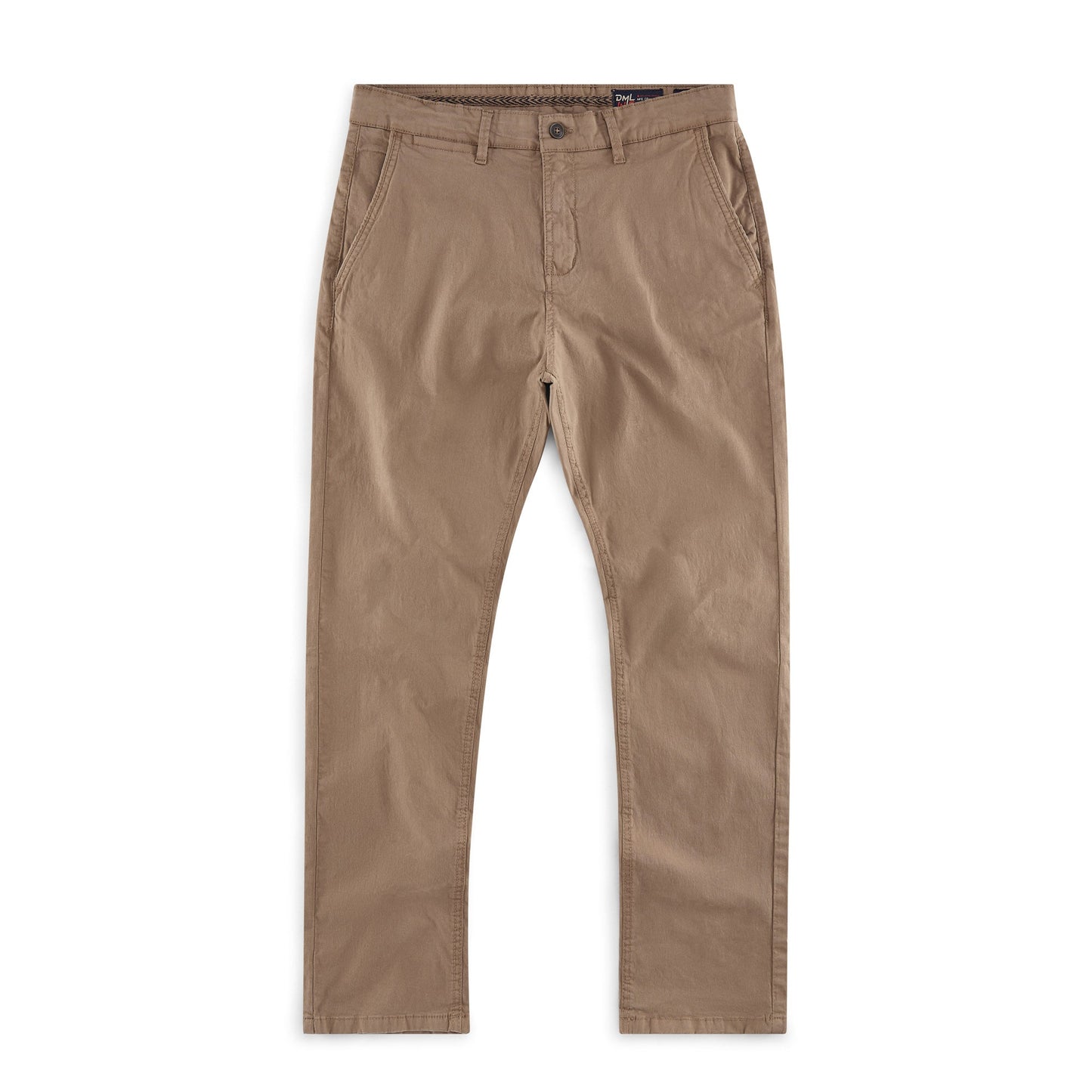 Cleveland slim fit mens chino in Mushroom