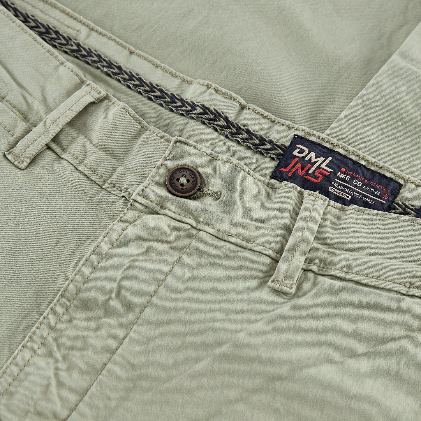 Cleveland slim fit mens chino in Sage