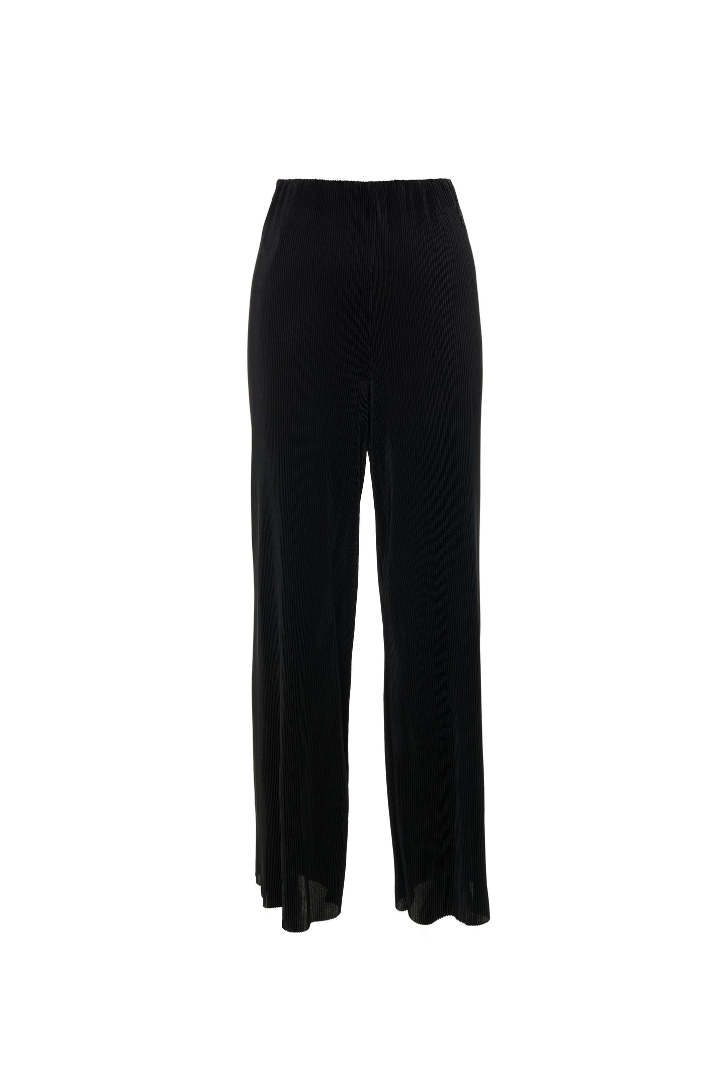 Clothide Pleated Wide Leg Trousers - Black