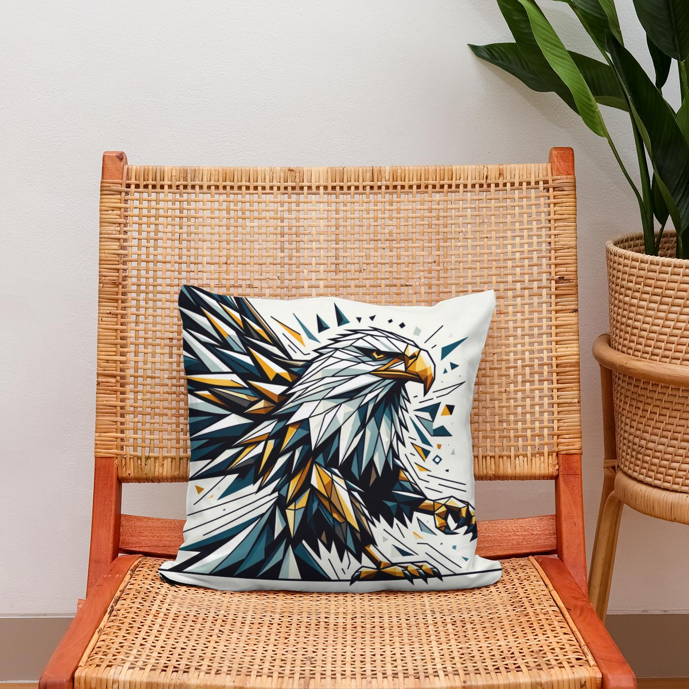 Regal Geometric Eagle Flight Cotton Cushion