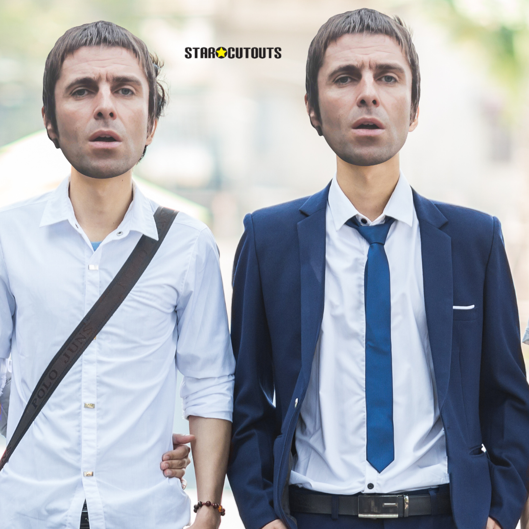 CMP004 Liam Gallagher Masks  Six Pack Cardboard Face Masks With Tabs and Elastic