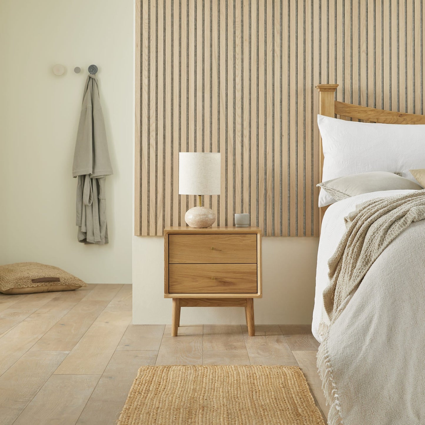 Wright Oak Bedside Table