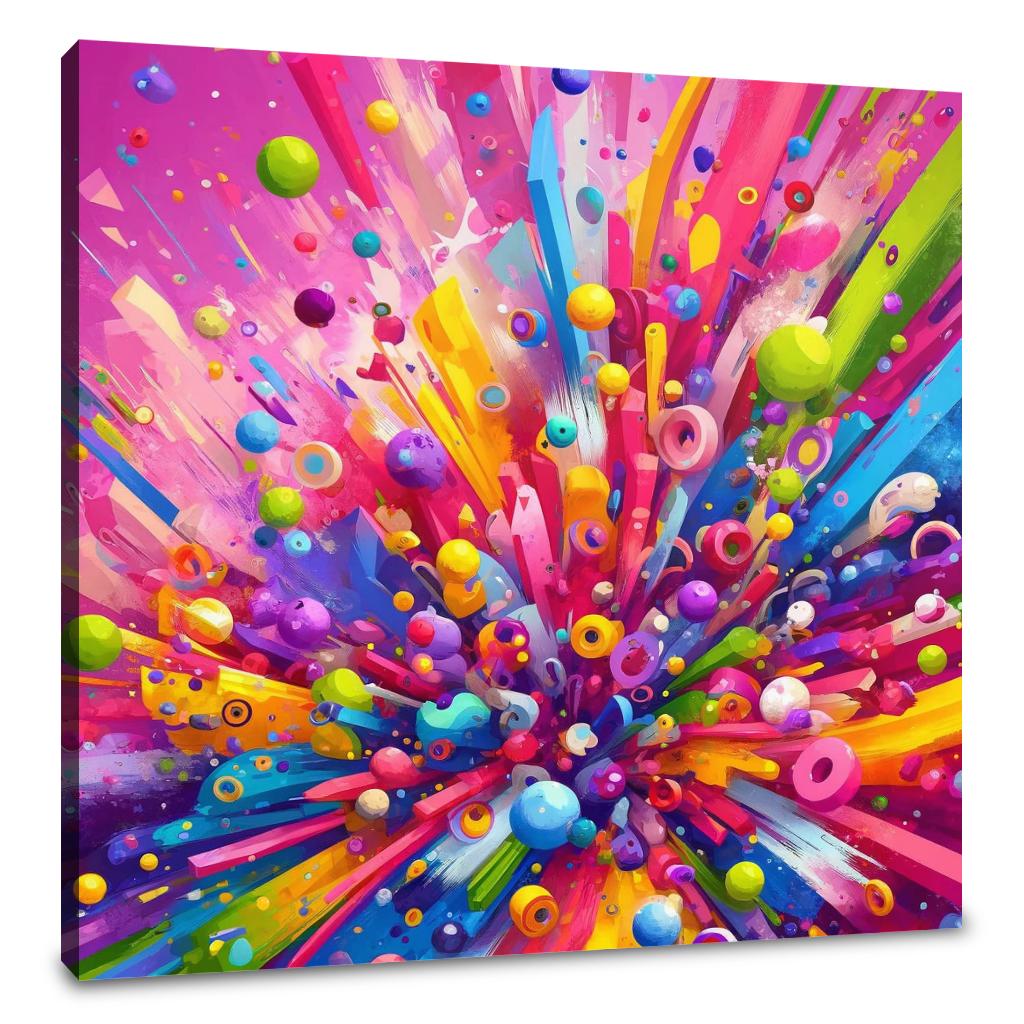 Amusement Sparked Canvas
