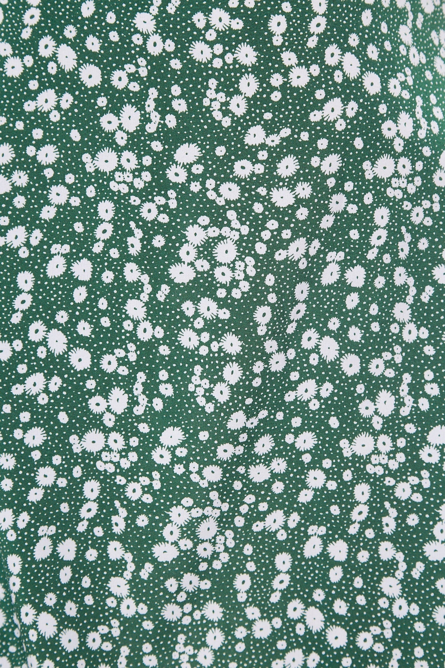 Corina Flower Dot Print Midi Tea Dress - Green