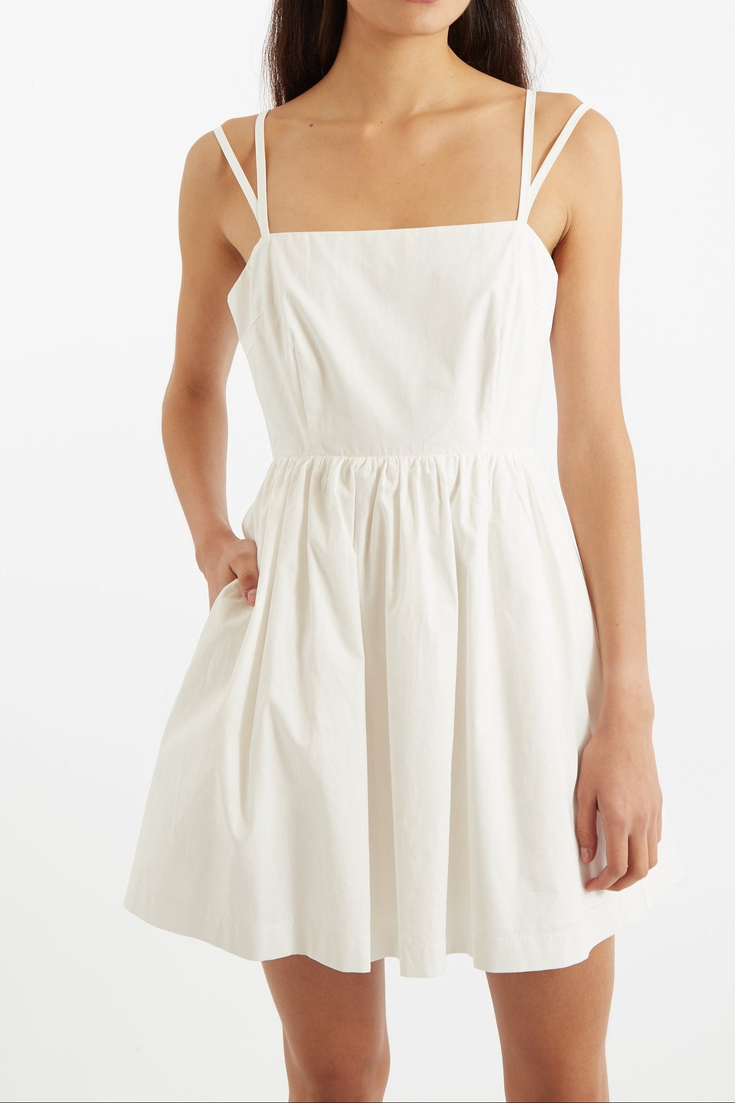 Coryn Poplin Strappy Mini Dress