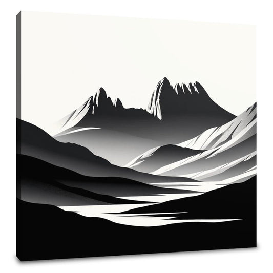 Cradle Mountain Abstract Shadows Canvas