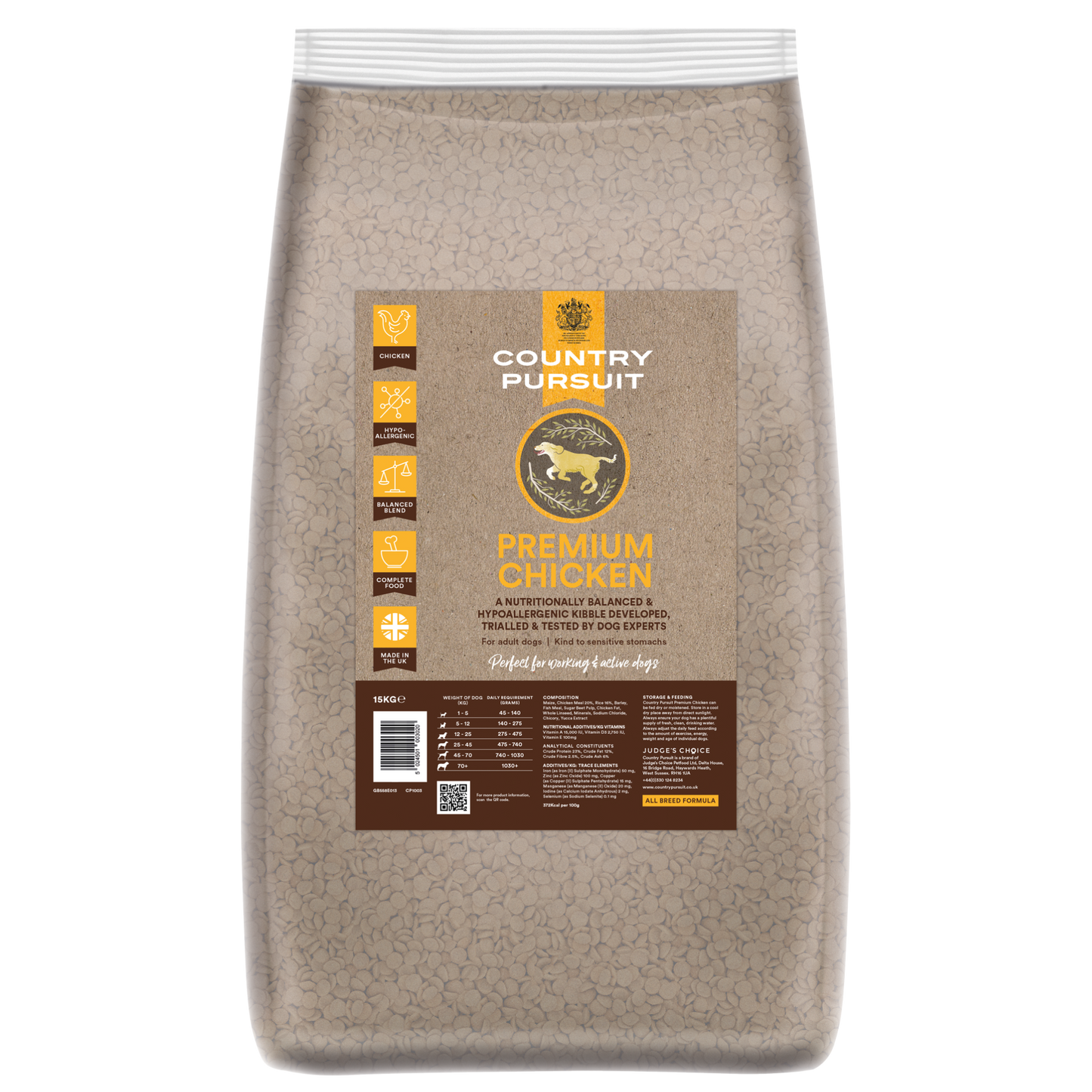 Premium Chicken & Rice Adult Dry Dog Food