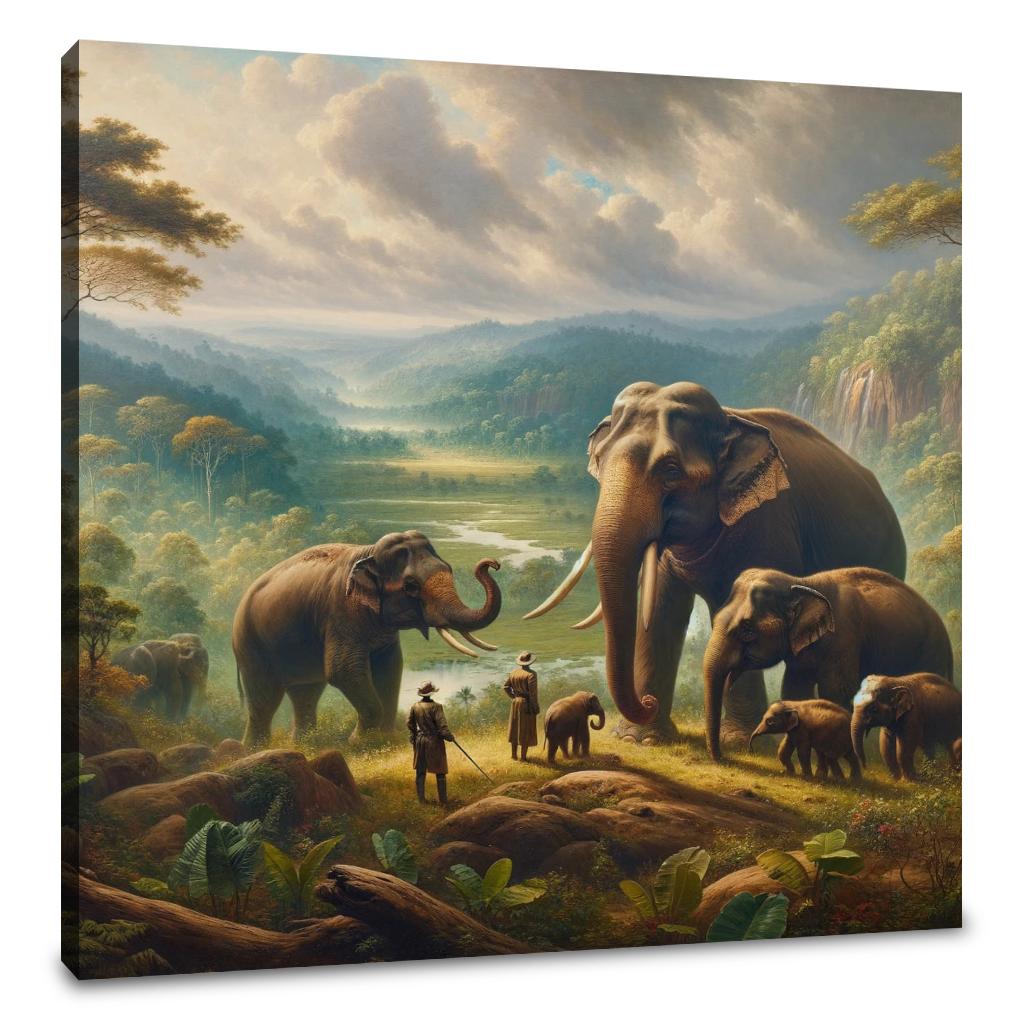 Elephant Majesty in Yala Canvas