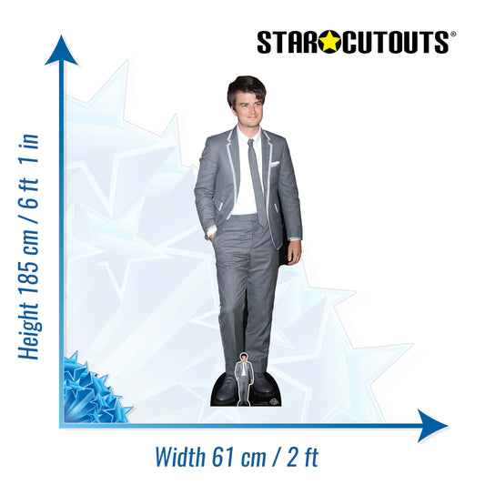 CS1014 Joe Keery Height 185cm Lifesize Cardboard Cut Out With Mini