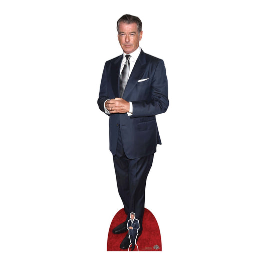 CS1054 Pierce Brosnan Height 186cm Lifesize Cardboard Cut Out With Mini