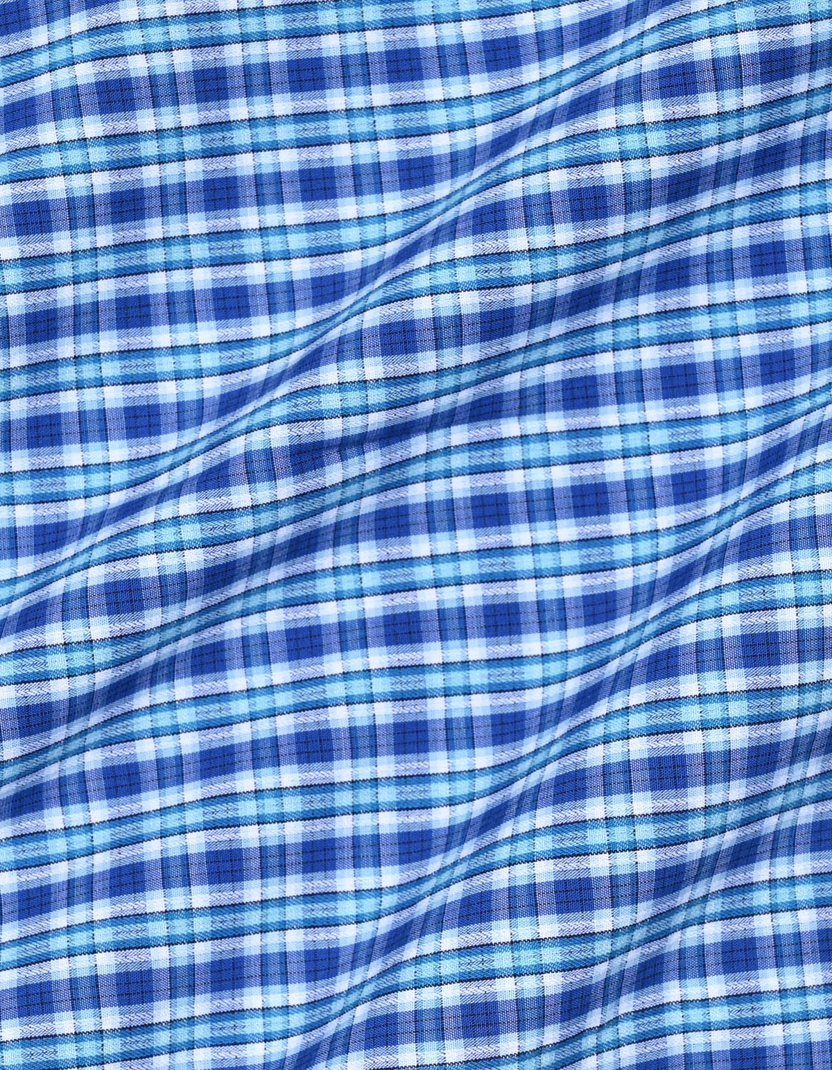 Sky Blue Casual Check Shirt