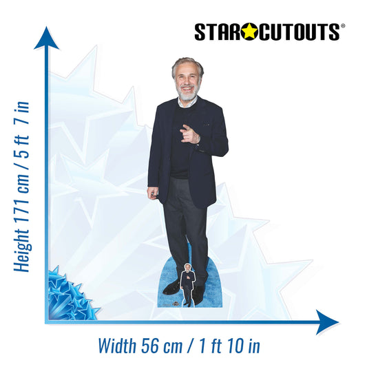 CS1089 Christoph Waltz Height 171cm Lifesize Cardboard Cut Out With Mini