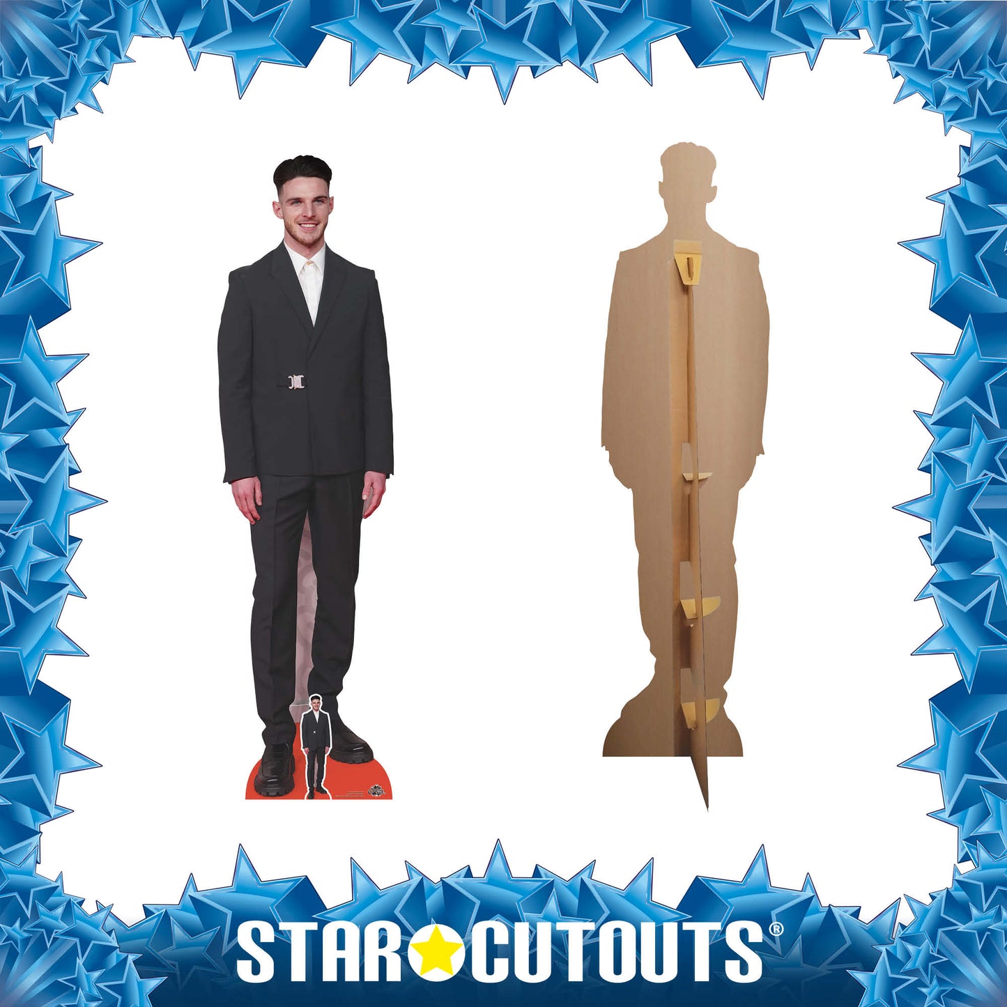 CS1133 Declan Rice Footballer World Cup 2026 Height 185cm Lifesize Cardboard Cut Out With Mini