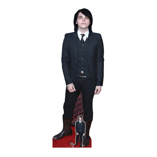 CS1172 Gerard Way Height 176cm Lifesize Cardboard Cutout With Mini