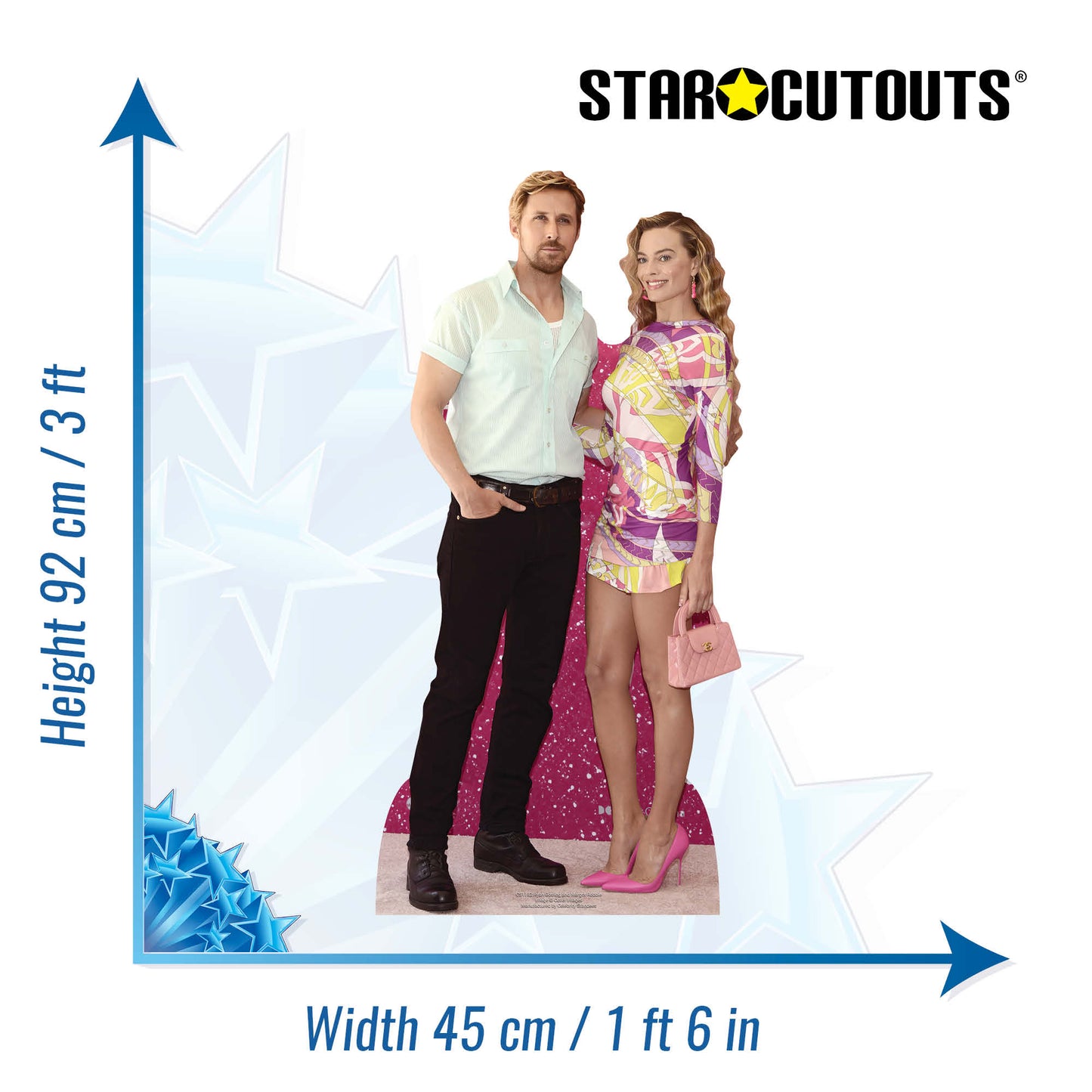 CS1182 Ryan Gosling Margot Robbie Star Mini Height 92cm