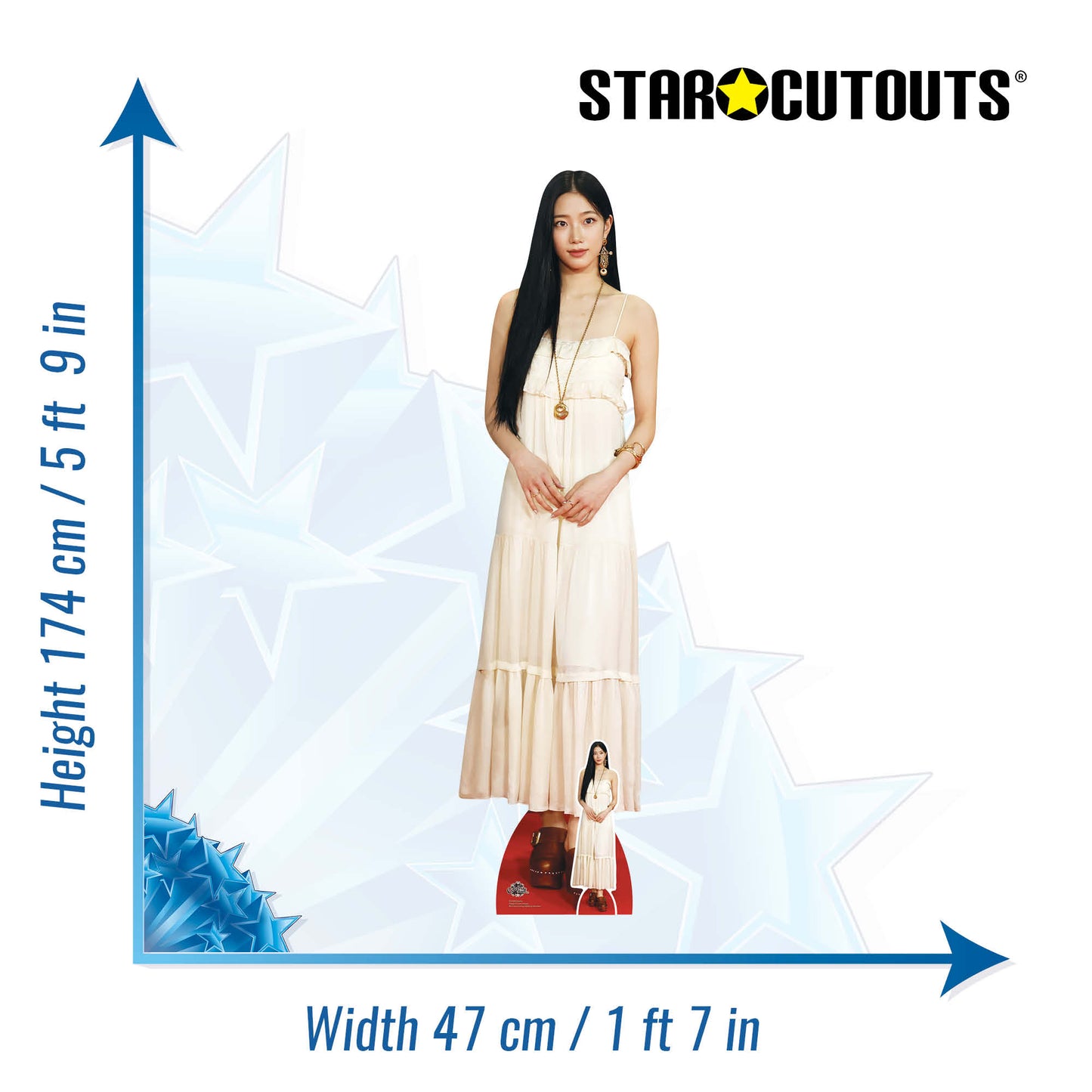CS1208 Kazuha  Cardboard Cut Out Height 174cm