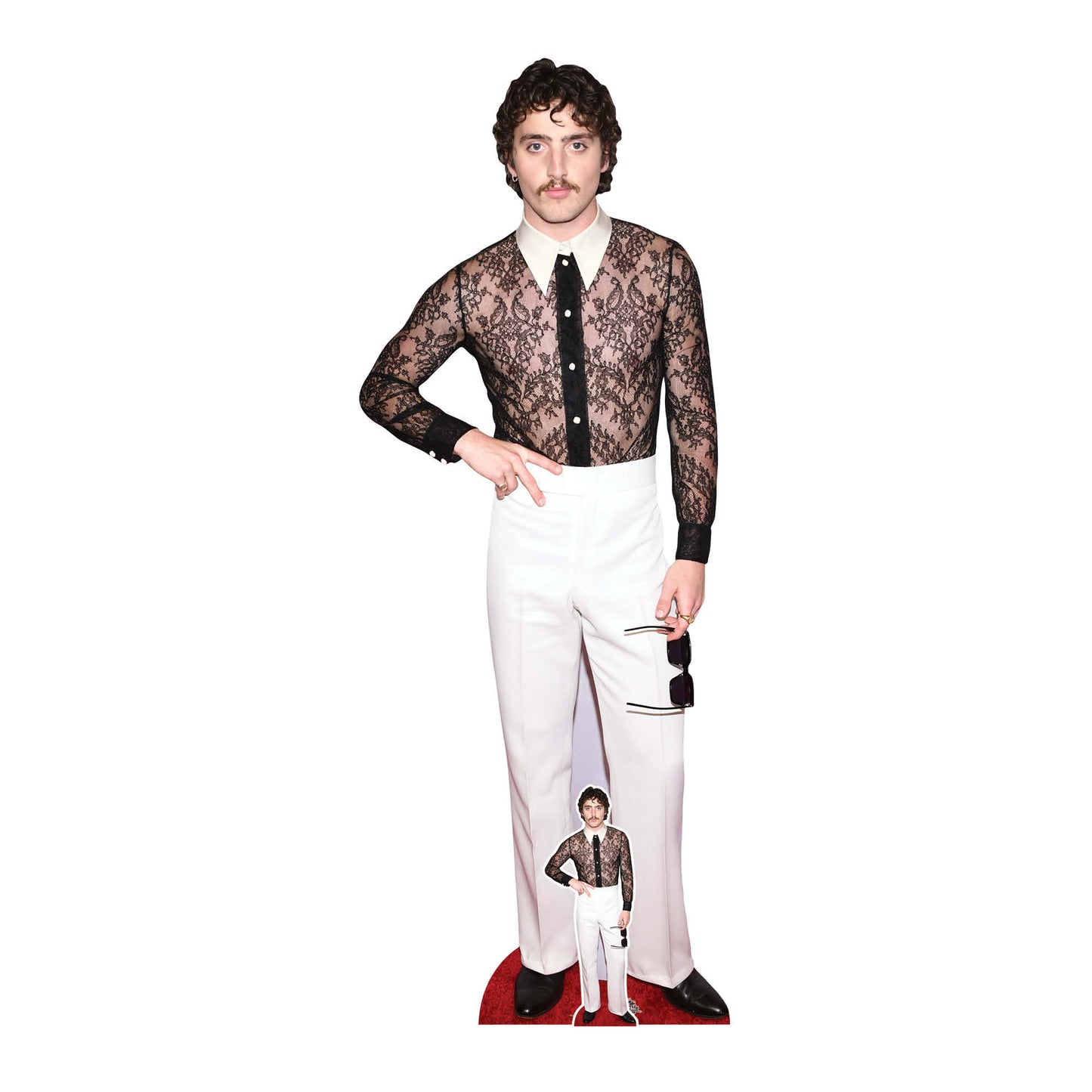 CS1221 Benson Boone Lace Shirt  Cardboard Cut Out Height 185cm