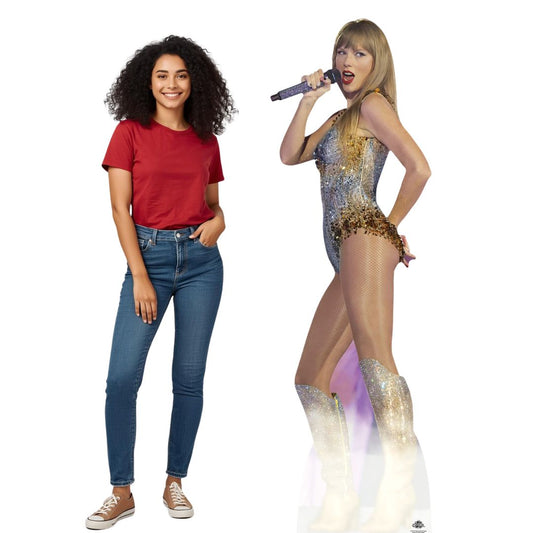 CS1227 Taylor On Stage Height 183cm Lifesize Cardboard Cutout With Mini