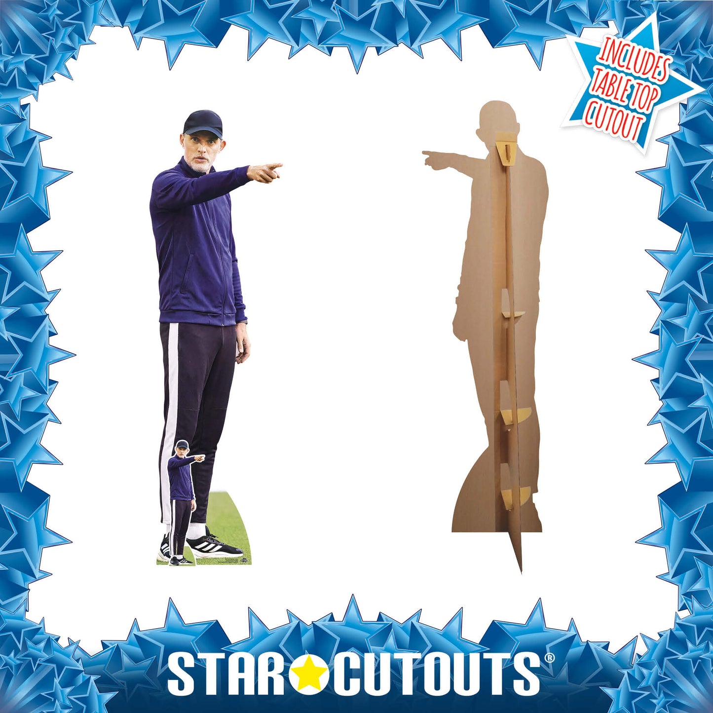 CS1284 Thomas Tuchel World Cup 2026 England Football Manager Cardboard Cutout Height 191cm