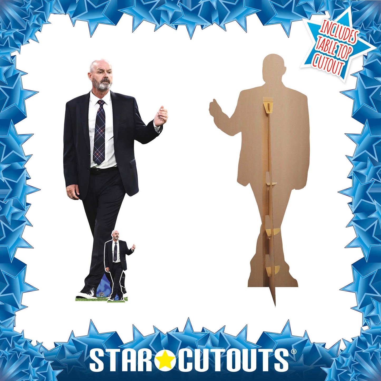 CS1285 Steve Clarke World Cup 2026  Scotland Football Manager Cardboard Cutout Height 179cm