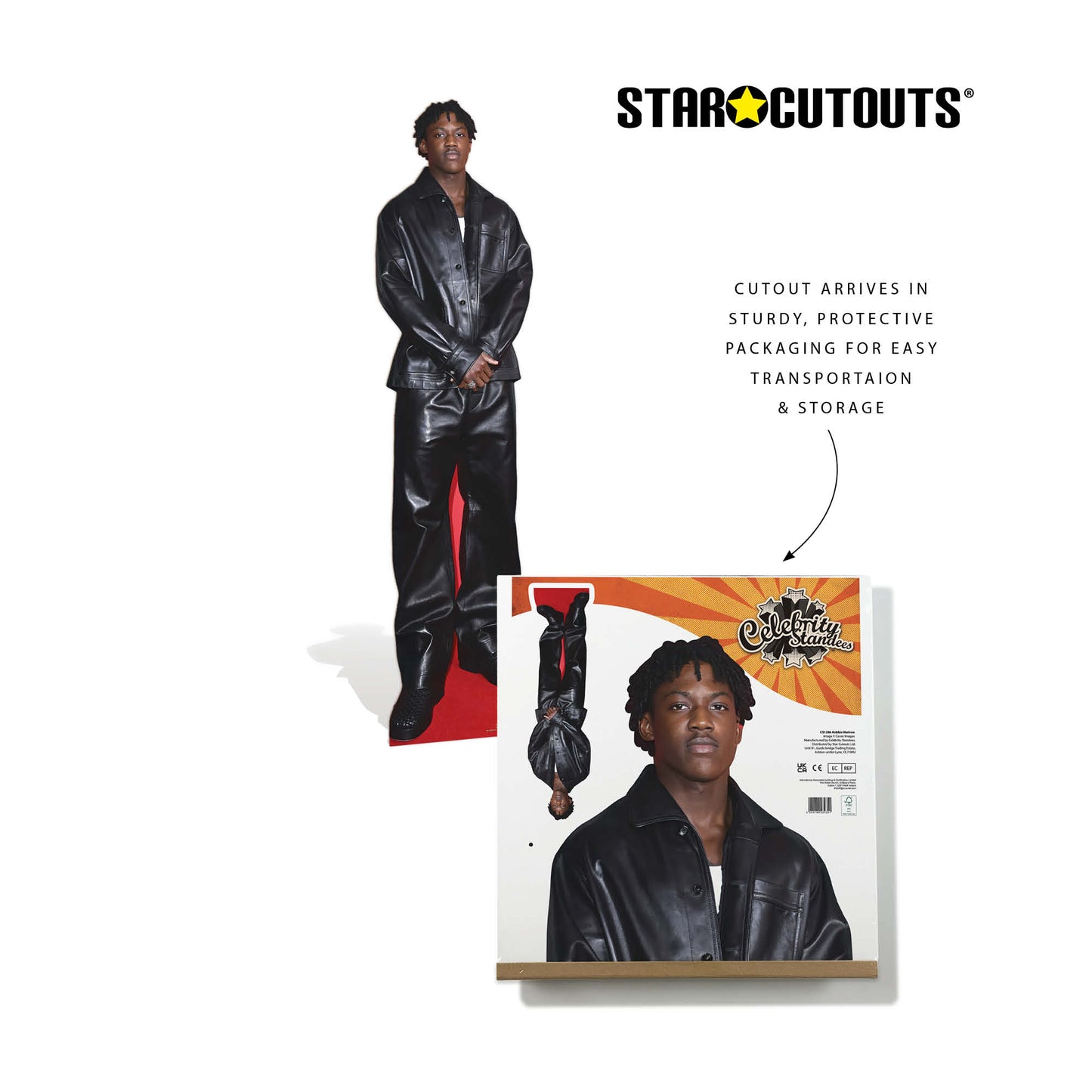 CS1286 Kobbie Mainoo Footballer World Cup 2026 Cardboard Cutout Height 186cm With Mini