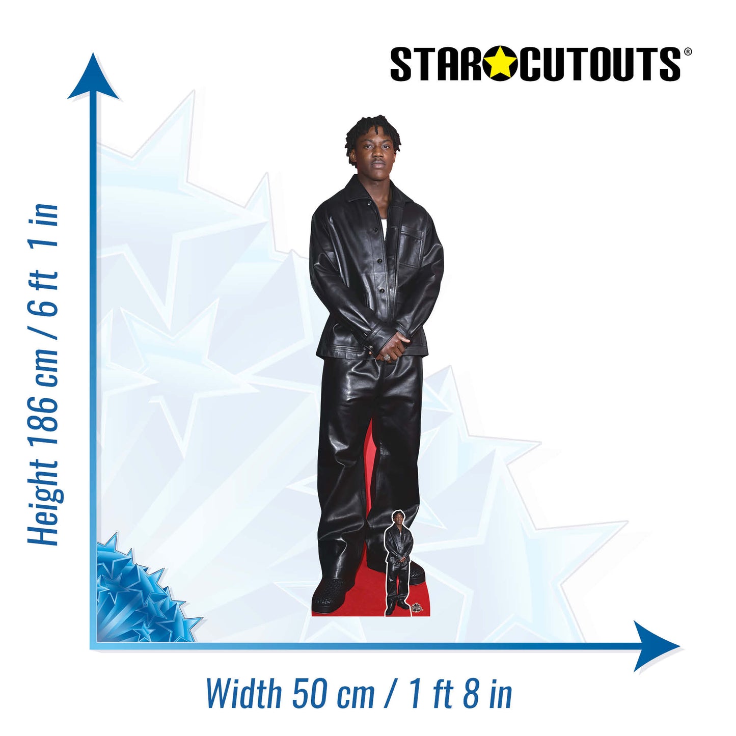 CS1286 Kobbie Mainoo Footballer World Cup 2026 Cardboard Cutout Height 186cm With Mini