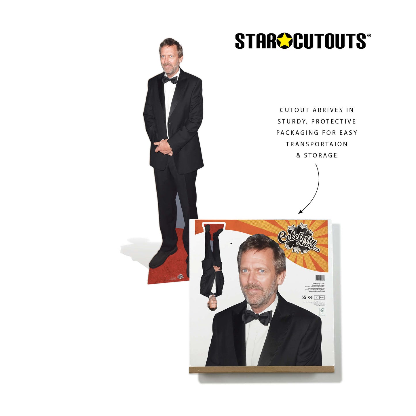 CS1291 Hugh Laurie Cardboard Cutout Height 190cm