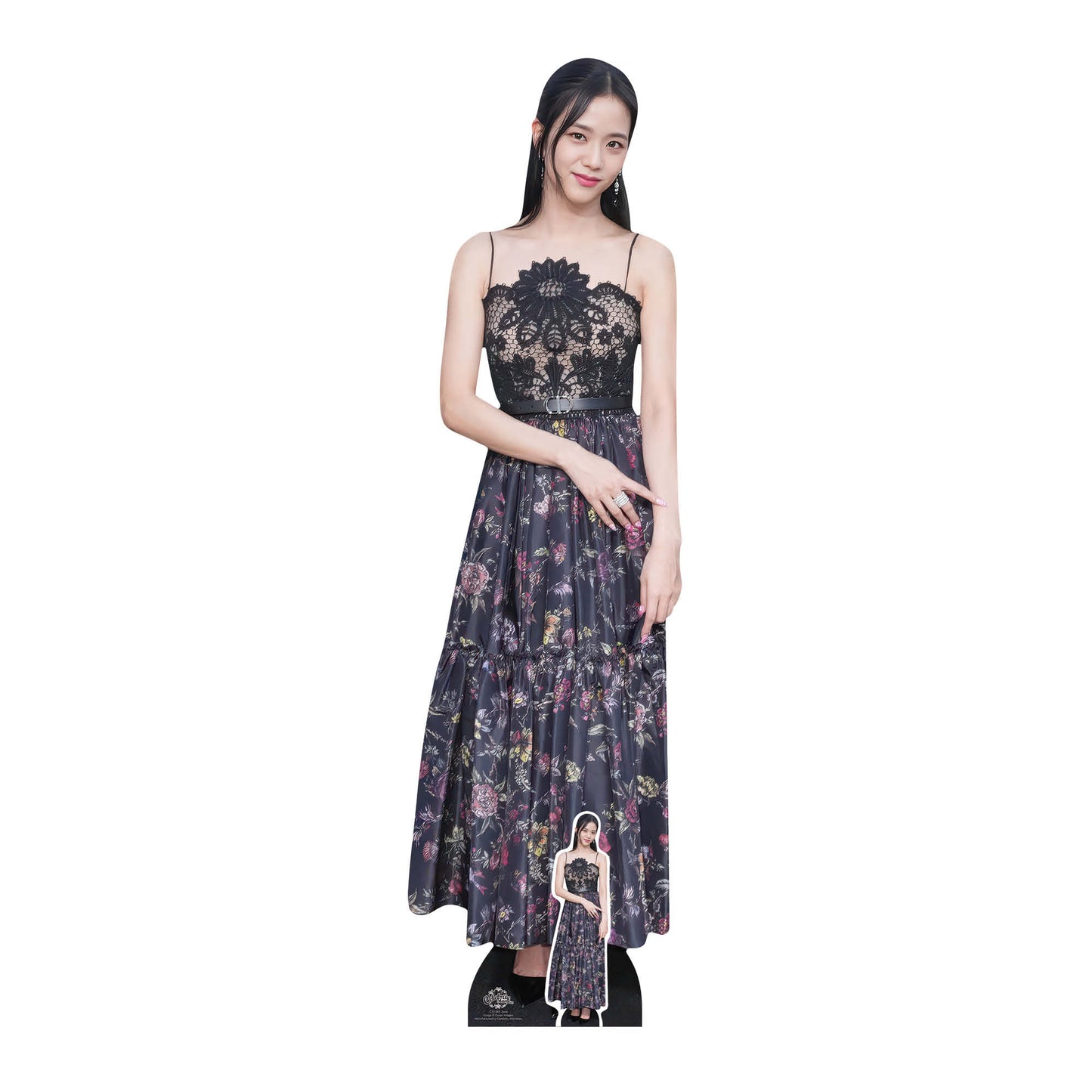 CS1345 Jisoo Black Pink Kpop Cardboard Cut Out Height 165cm