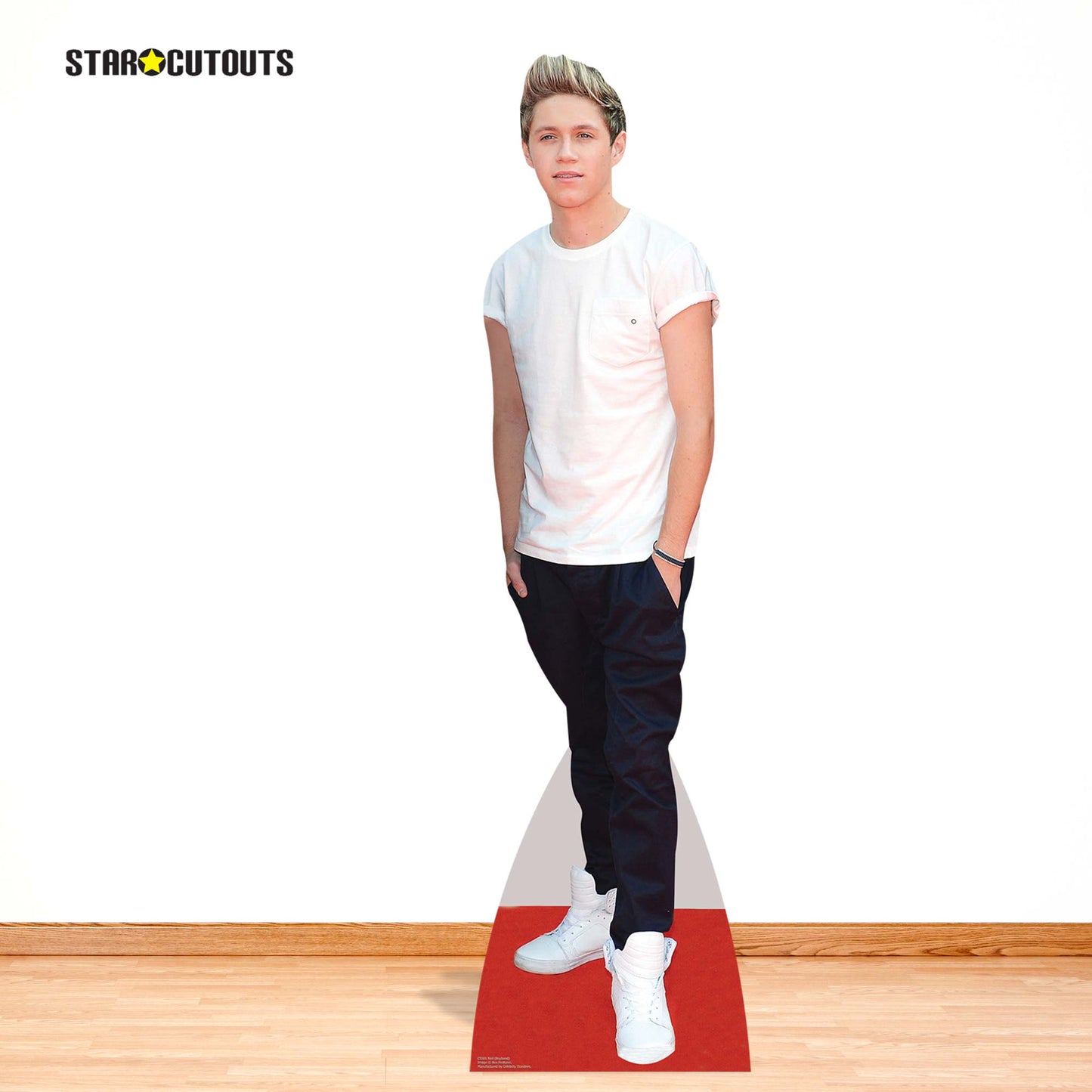 CS581 Niall Horan White T Shirt Height 168cm Lifesize Cardboard Cutout