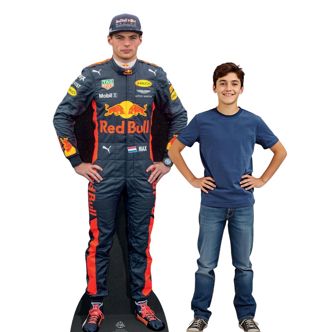 CS667 Max Verstappen Height 177cm Lifesize Cardboard Cut Out With Mini