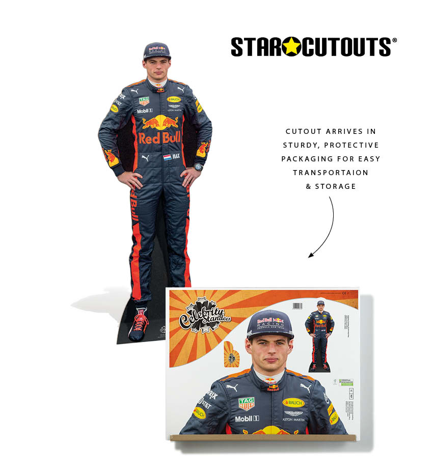 CS667 Max Verstappen Height 177cm Lifesize Cardboard Cut Out With Mini