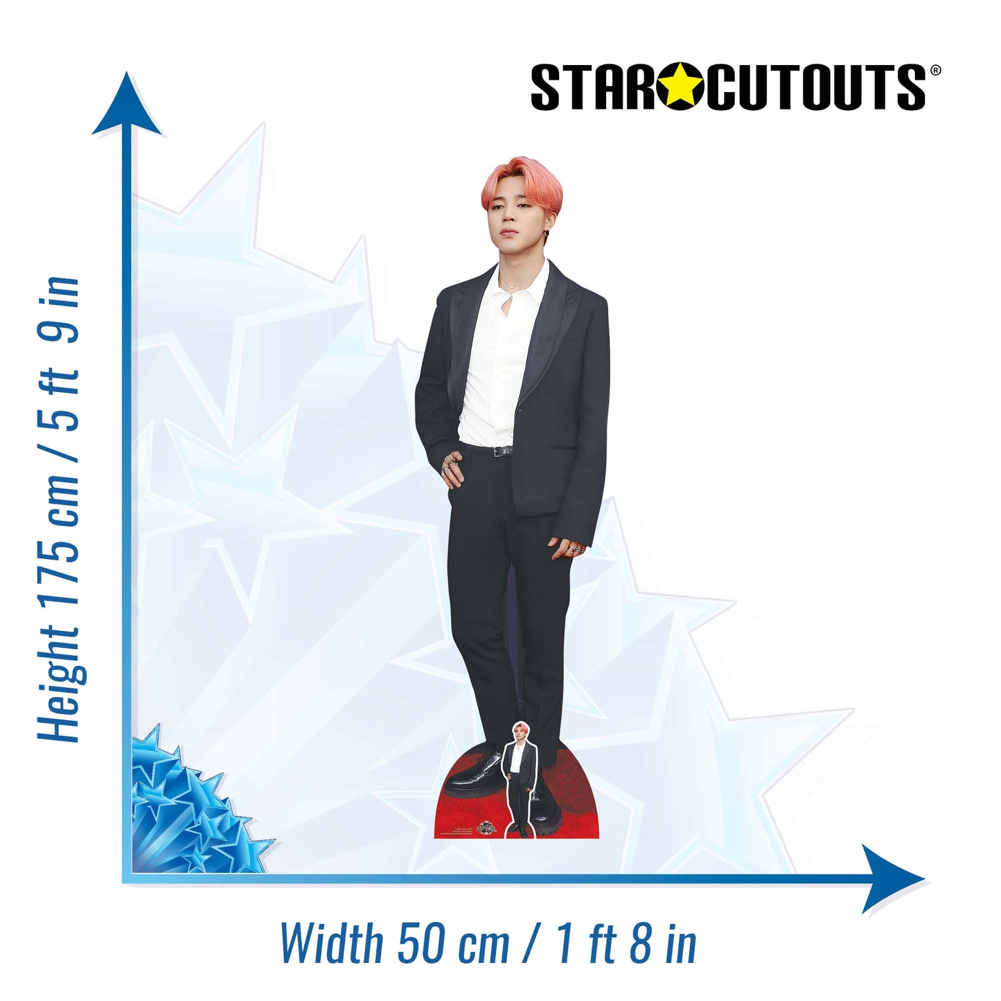 CS960 Jimin Park Ji-min Bangtan Boys Smart Jacket Height 175cm Lifesize Cardboard Cutout With Mini